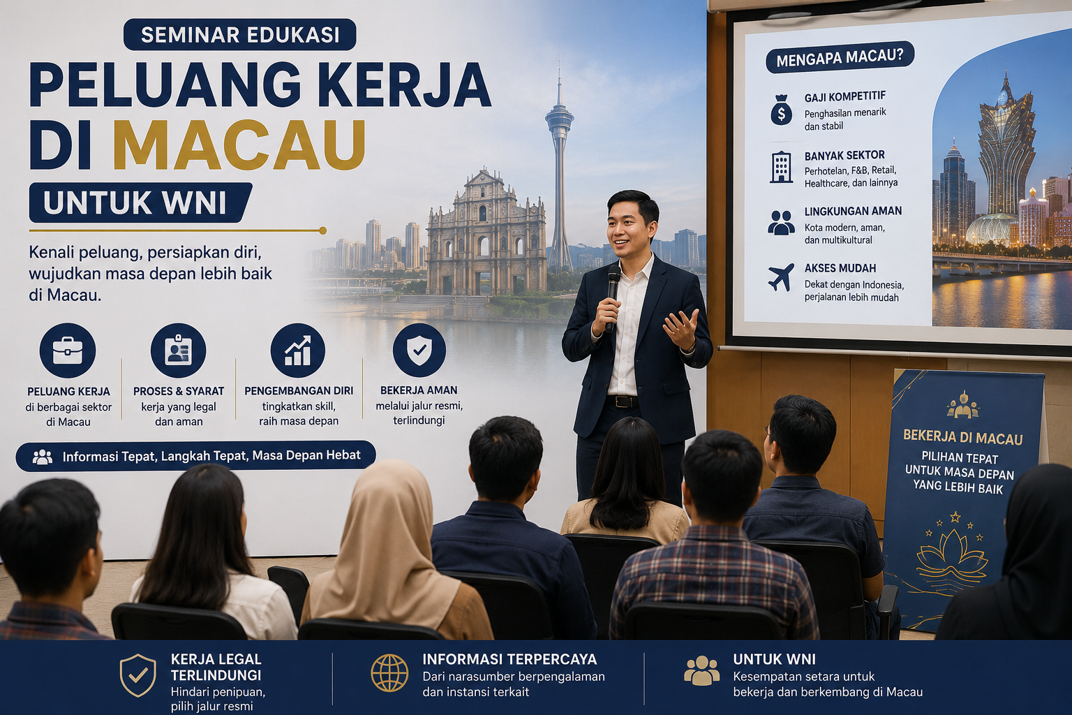 Seminar Edukasi Peluang Kerja di Macau untuk WNI